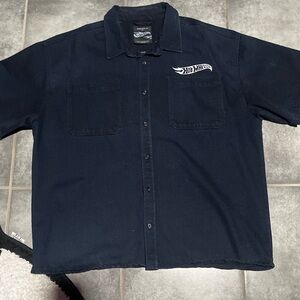 Forever 21 Men's Navy Casual Button-Down Shirt